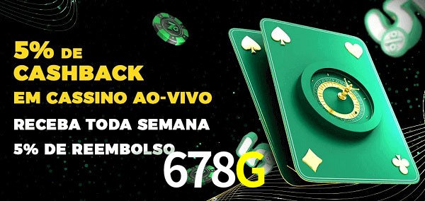 Promoções do cassino ao Vivo 678G